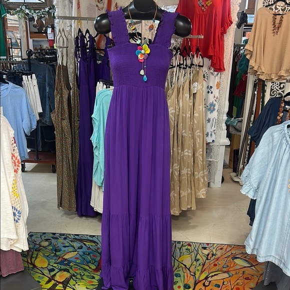 Purple Smocked Gauze Jumper - Davi and Dani - Picture 1 of 4